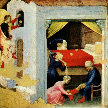 GELDER, Aert de Quaratesi Altarpiece: St. Nicholas and three poor maidens sg Germany oil painting art